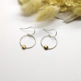 Boucles d'oreilles La Baroudeuse n°2 - Bronze & argent