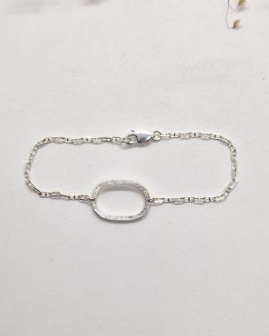 Bracelet Essentiel en argent 925 & chaîne marine