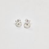 Boucles d’oreilles puces en argent 925 – Puces florales N1