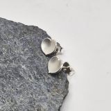 Boucles d’oreilles puces en argent 925 – Puces florales N1