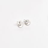 BO en argent 925 et gold filled 14k – Puces florales N2