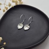 Boucles d’oreilles Monstera en argent 925 – Bijou feuille tropicale