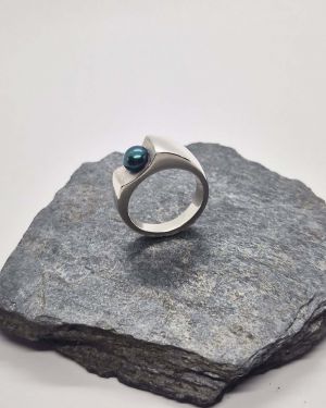 Bague Océane en argent 925 et perle d&rsquo;eau douce