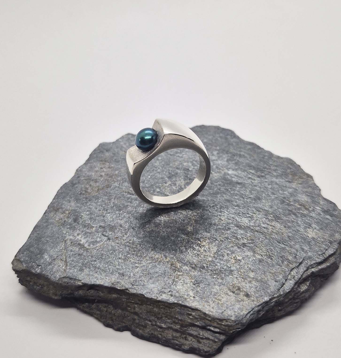Bague Océane en argent 925 et perle d'eau douce