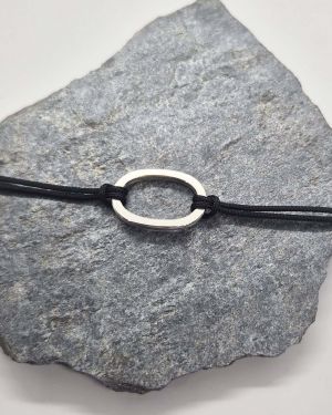 Bracelet Essentiel en argent 925 & cordon
